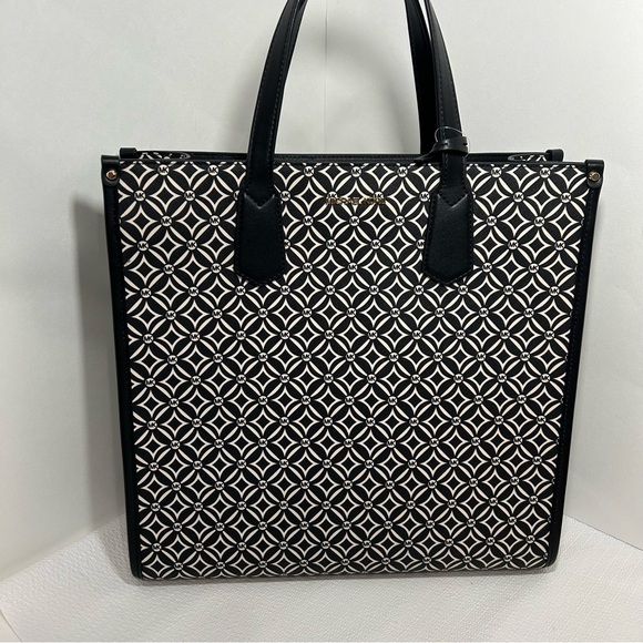 Michael Michael Kors Large Black/Ltd Cream Multi NS Tote - Picture 7 of 14